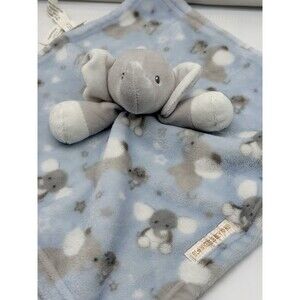 Elephant Lovey Blankets & Beyond Soft Thick Plush Security Blanket Gray Blue Toy